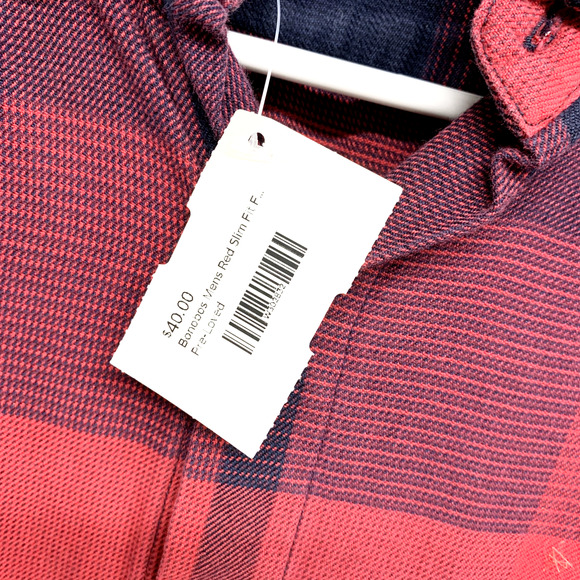Bonobos Flannel Shirt Men's M Slim Fit Preppy Lightweight 100% Cotton Autumn - Picture 2 of 5
